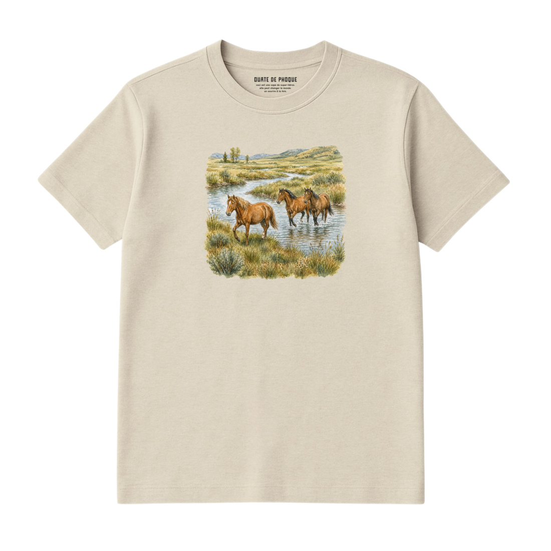 T-Shirt Chevaux Vintage