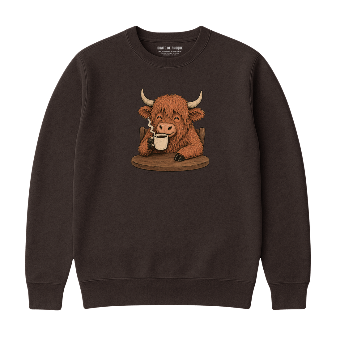 Sweatshirt Vache Café