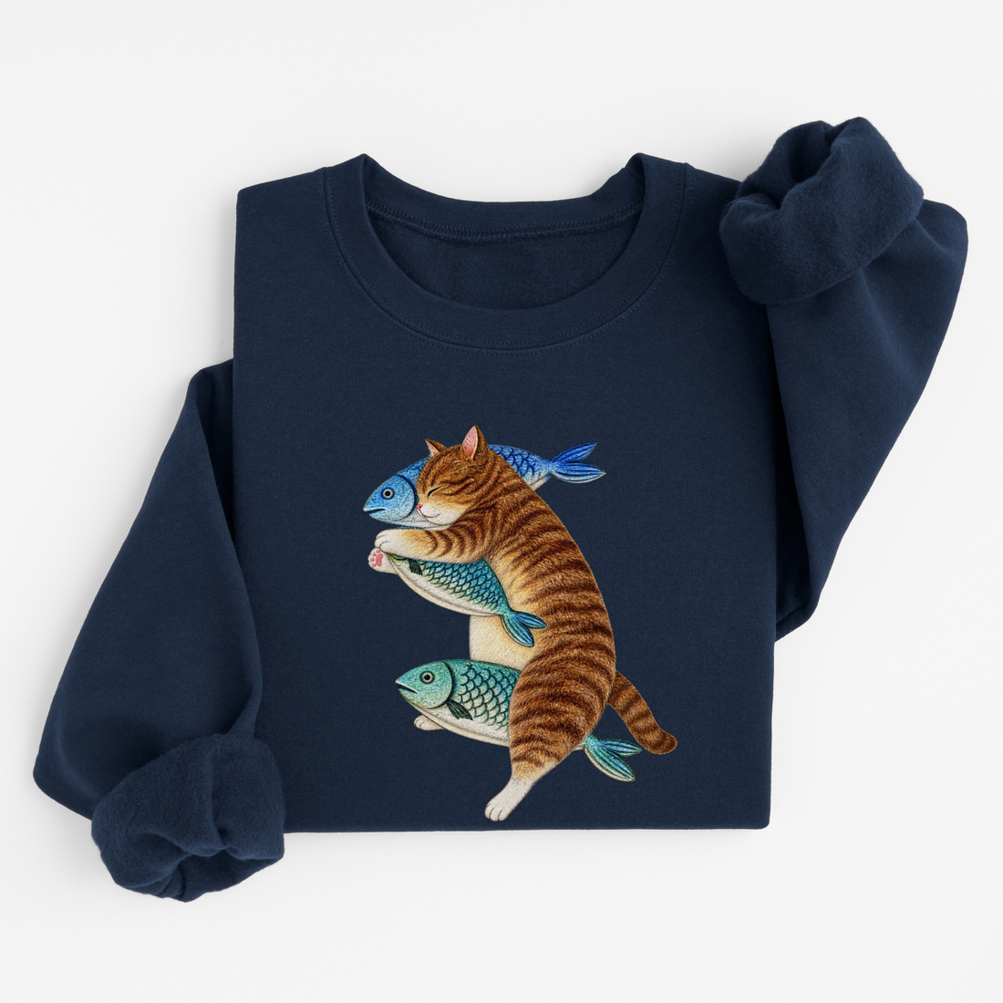 Sweatshirt Chat Poisson