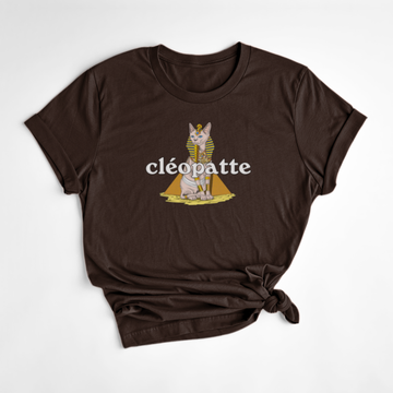 T-SHIRT CLÉOPATTE - ESPRESSO