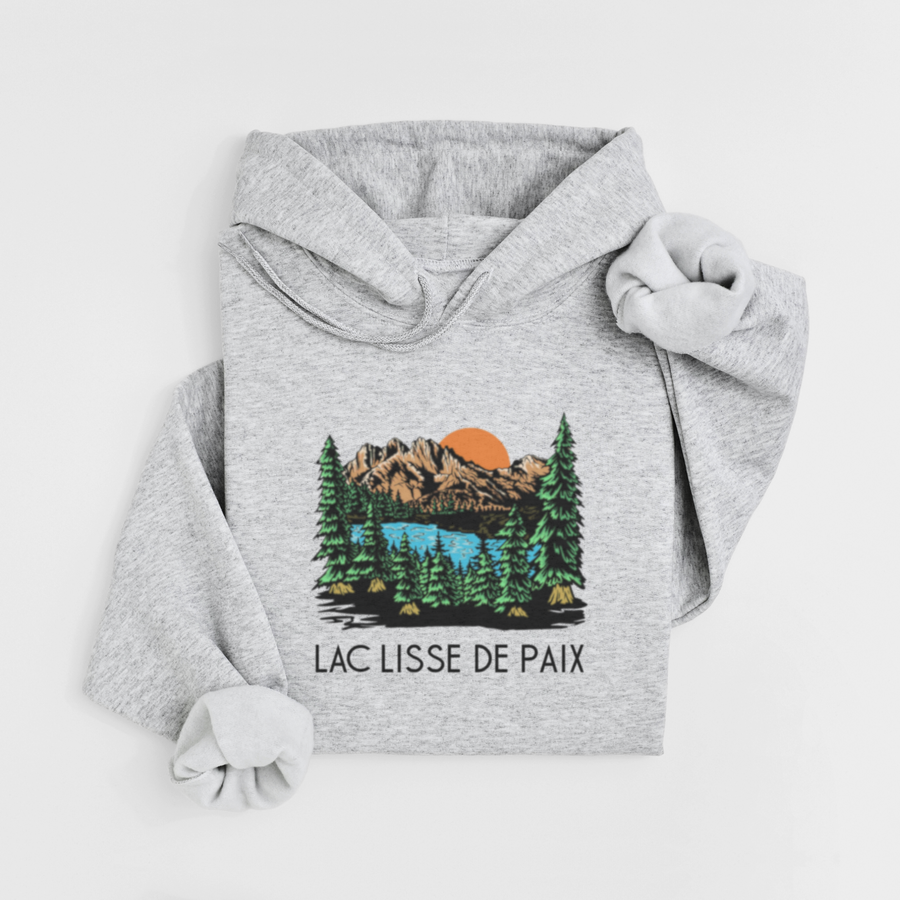 HOODIE LAC LISSE - GRUAU