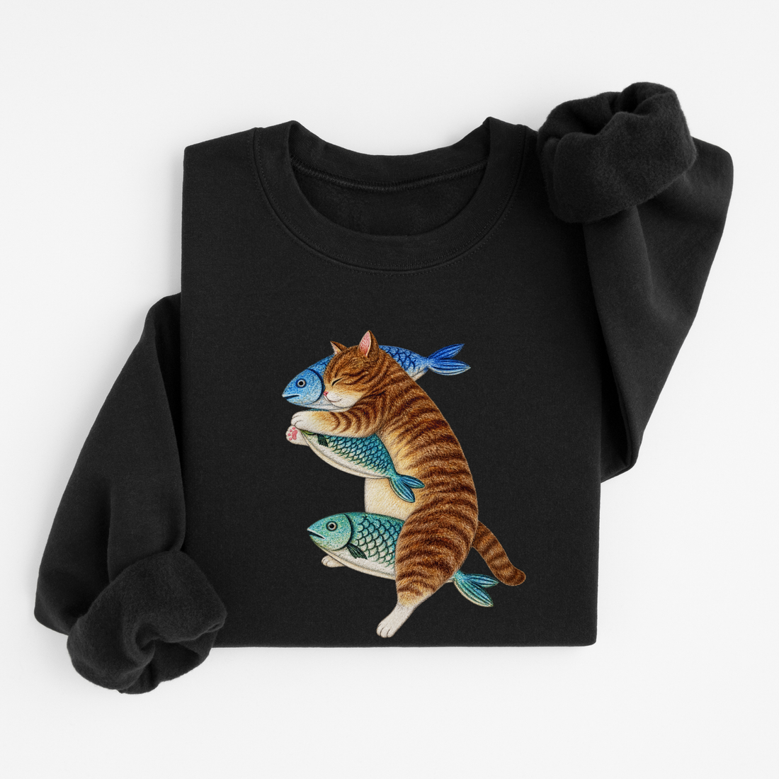 Sweatshirt Chat Poisson