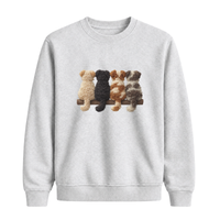 Sweatshirt Chiens De Dos Effet Patch