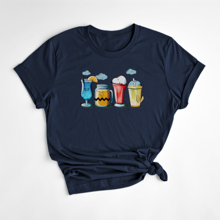 T-SHIRT COCKTAILS SNOOPY - MARINE