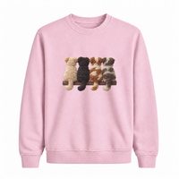 Sweatshirt Chiens De Dos Effet Patch
