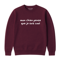 Sweatshirt Chien Cool