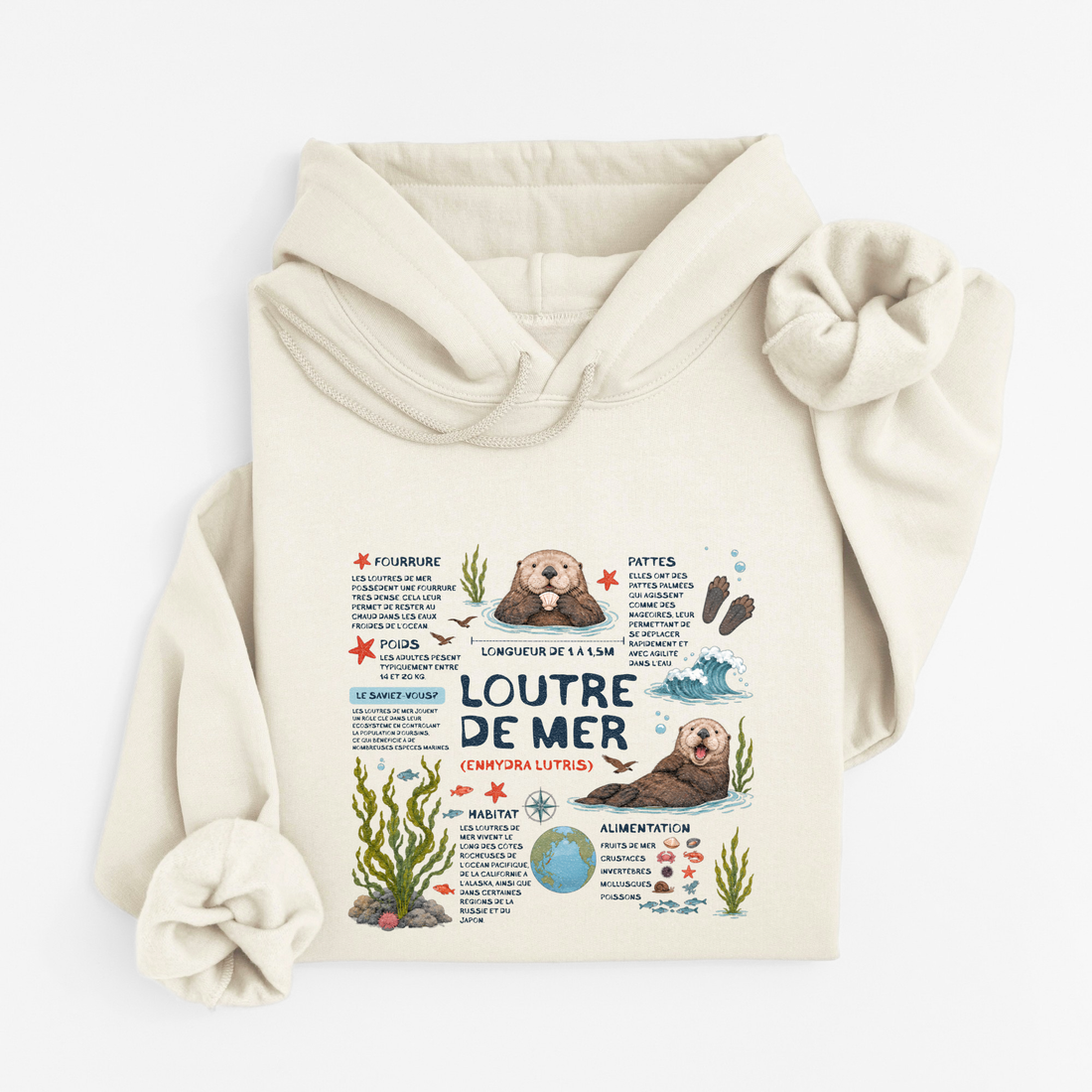 Hoodie Loutre De Mer