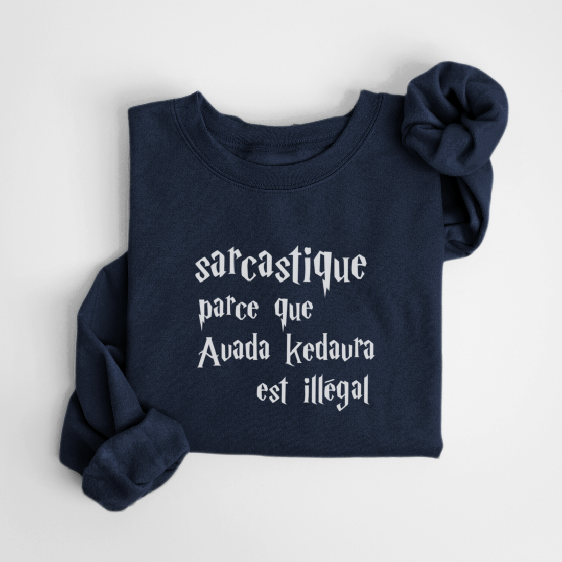 SWEATSHIRT SARCASTIQUE - MARINE