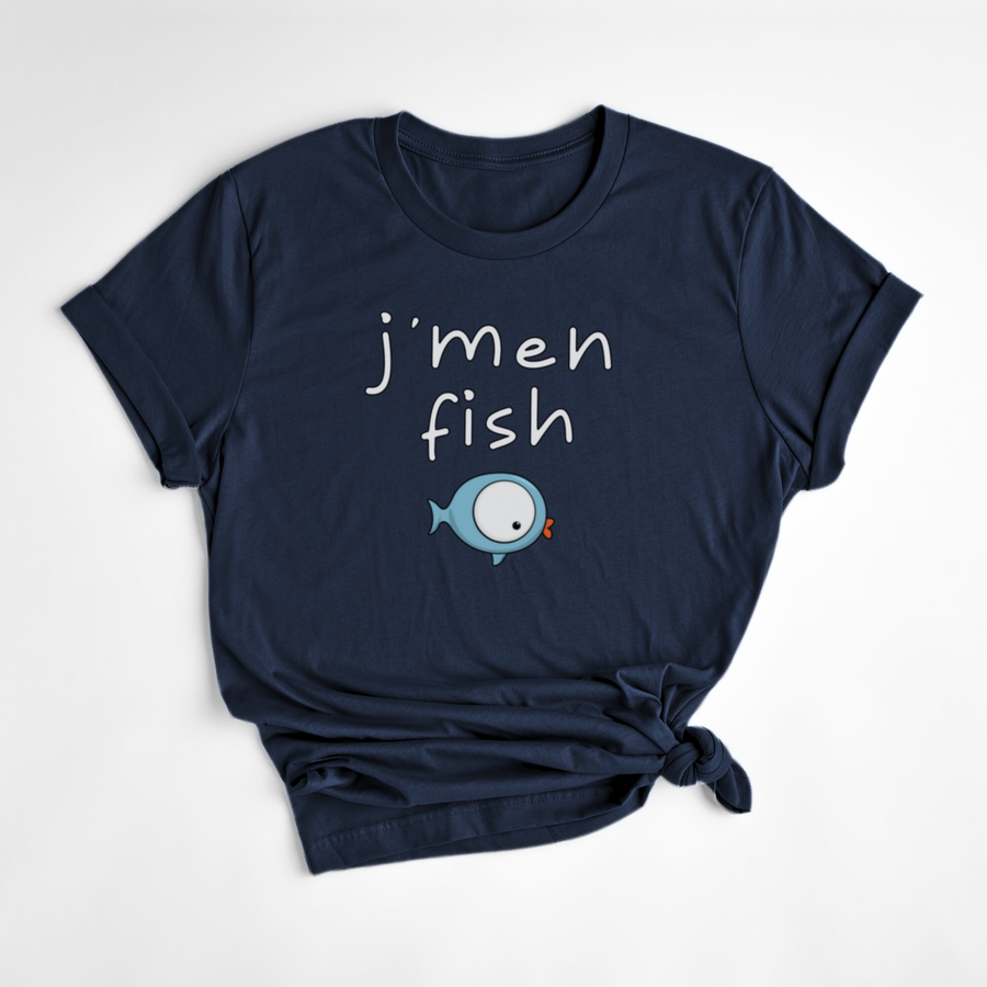 T-SHIRT J'MEN FISH - MARINE