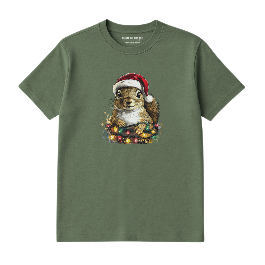 T-Shirt Écureuil Noël