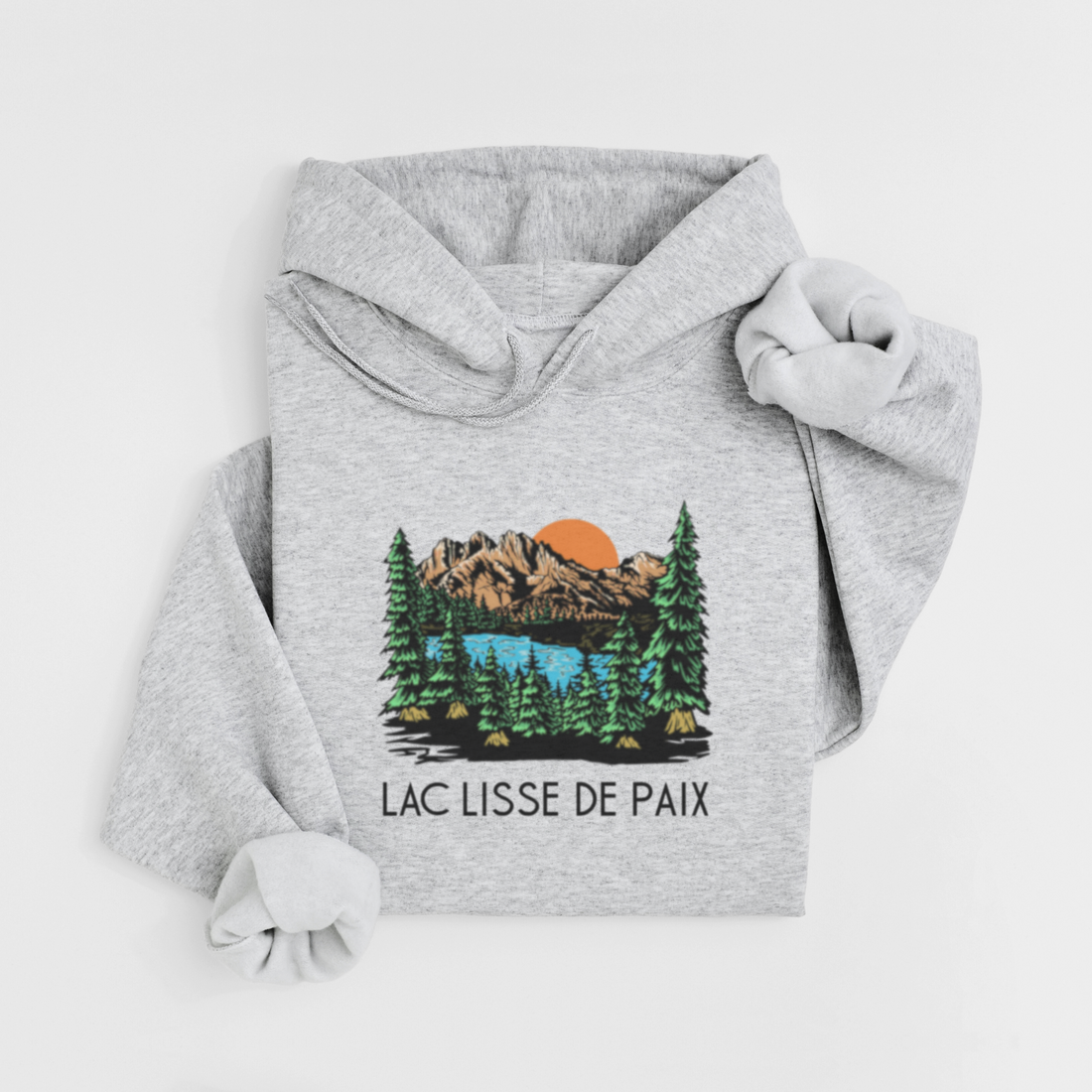 HOODIE LAC LISSE - GRUAU