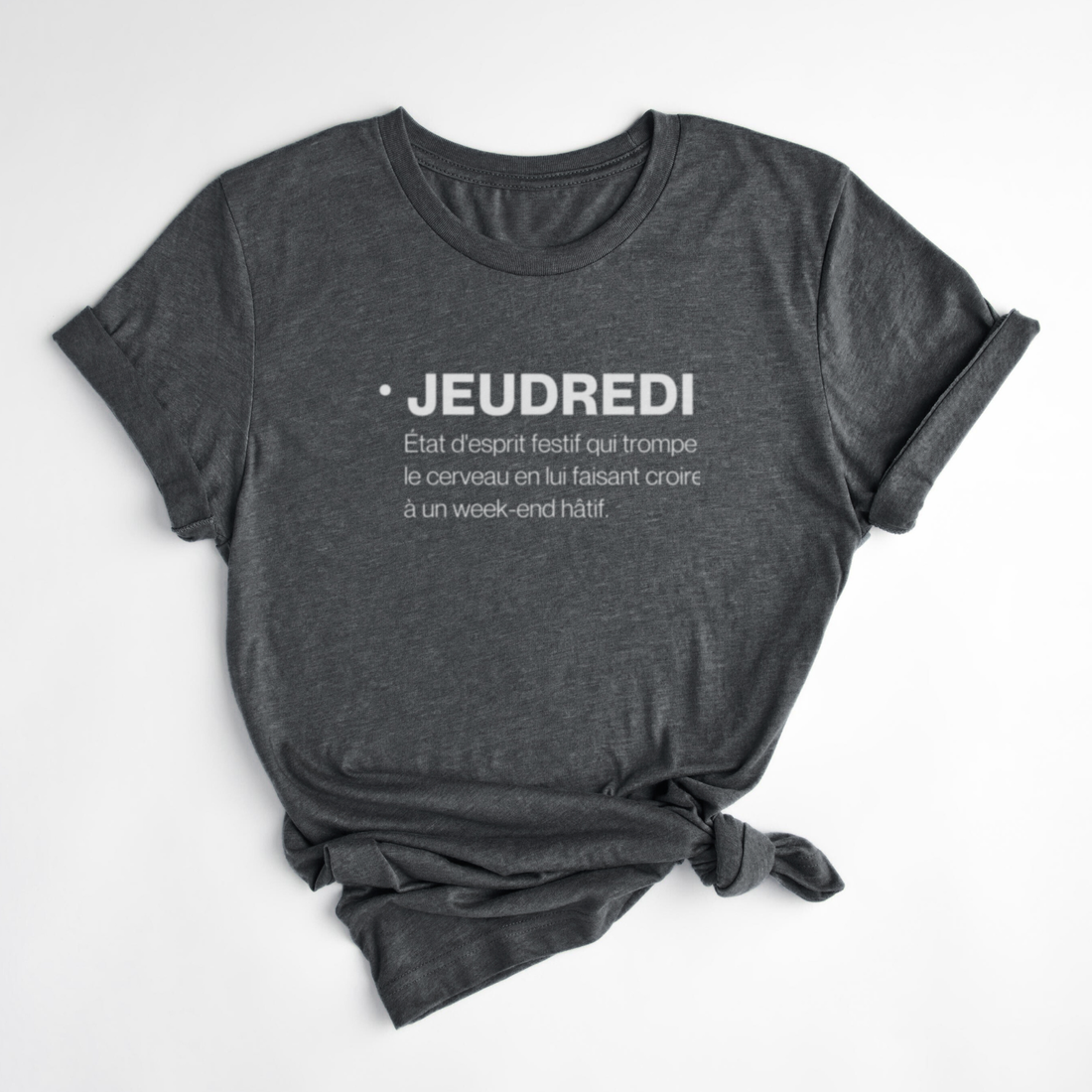 T-SHIRT JEUDREDI - CHARBON