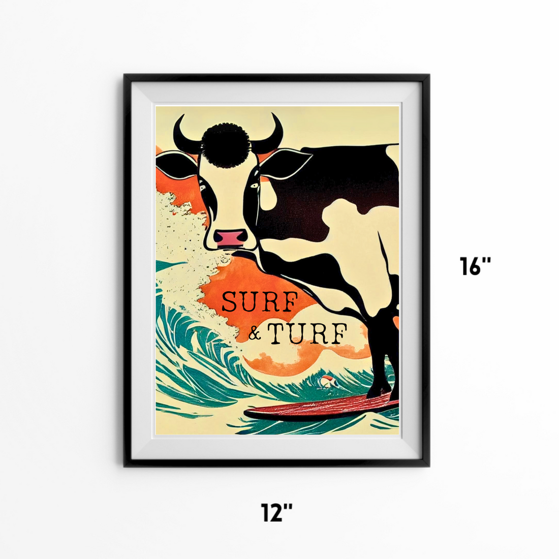 AFFICHE SURF AND TURF