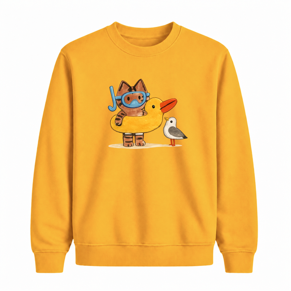 Sweatshirt Chat Baigneur