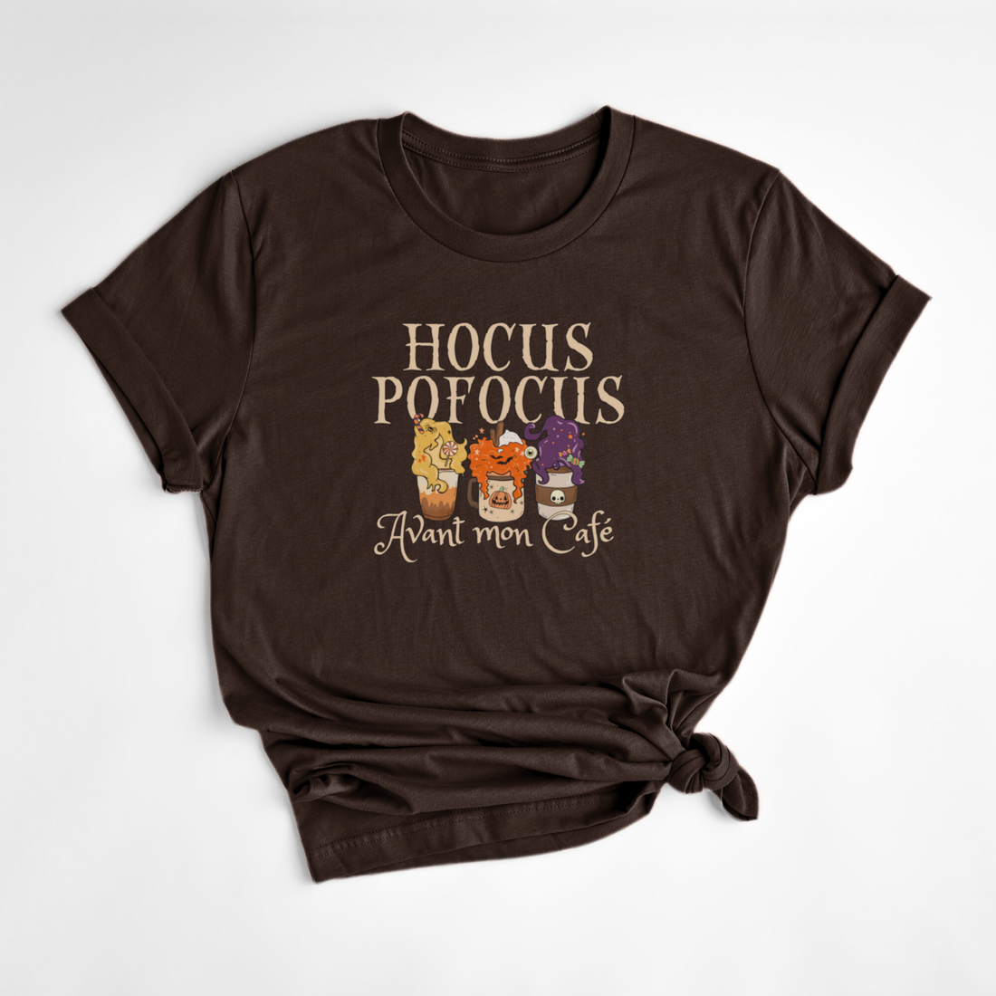 T-SHIRT HOCUS POFOCUS - ESPRESSO