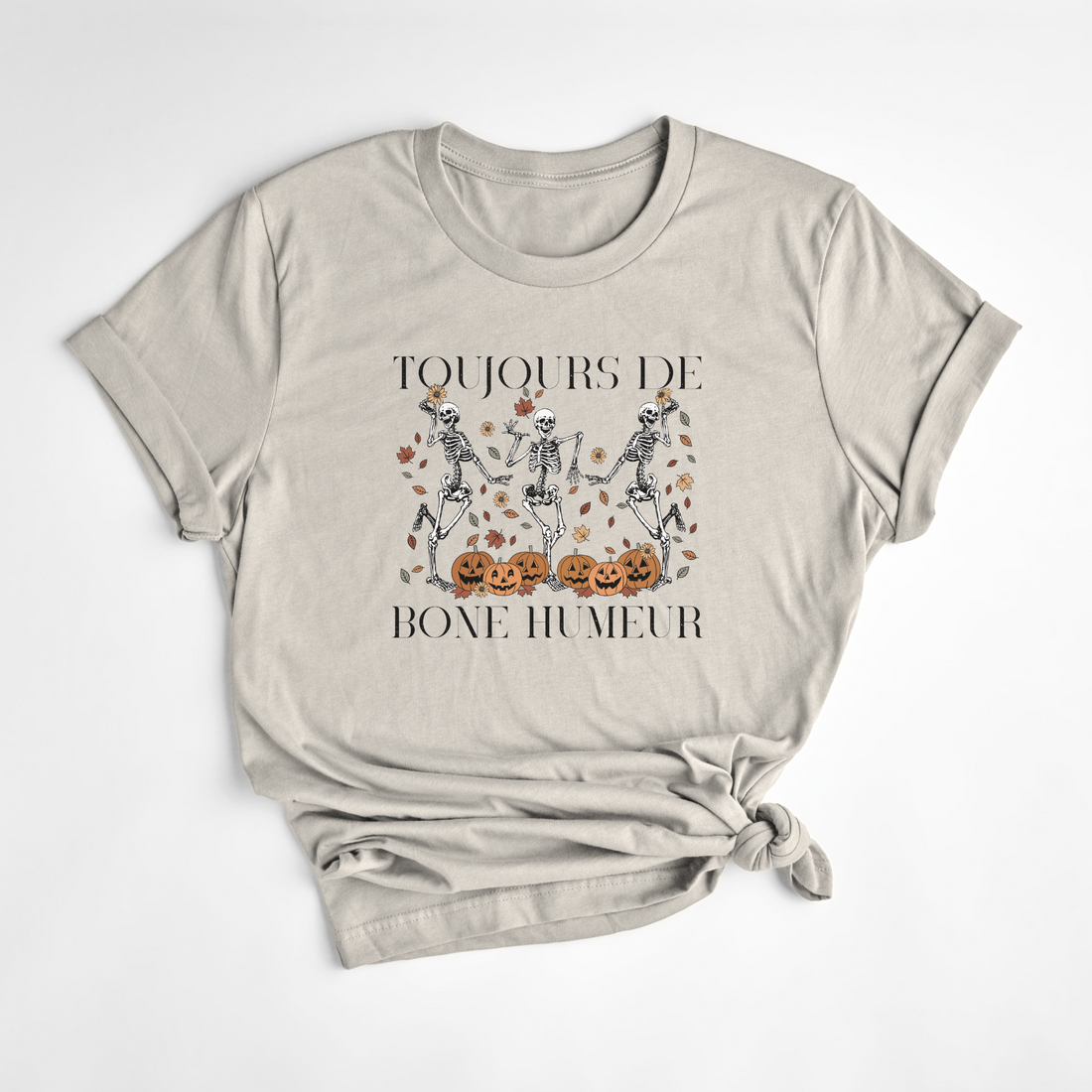 T-SHIRT BONE HUMEUR - AMANDE