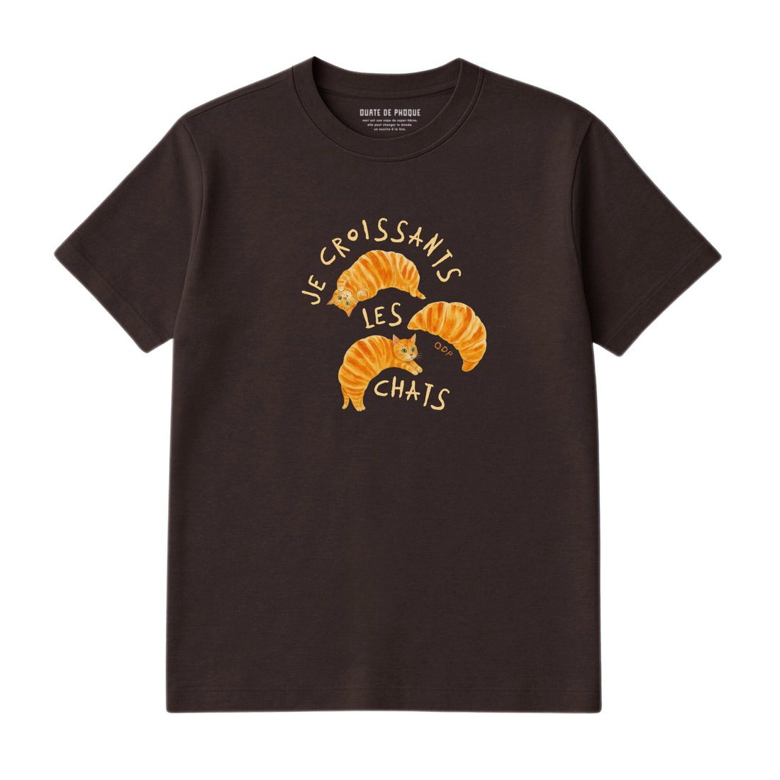T-Shirt Croissants Chats