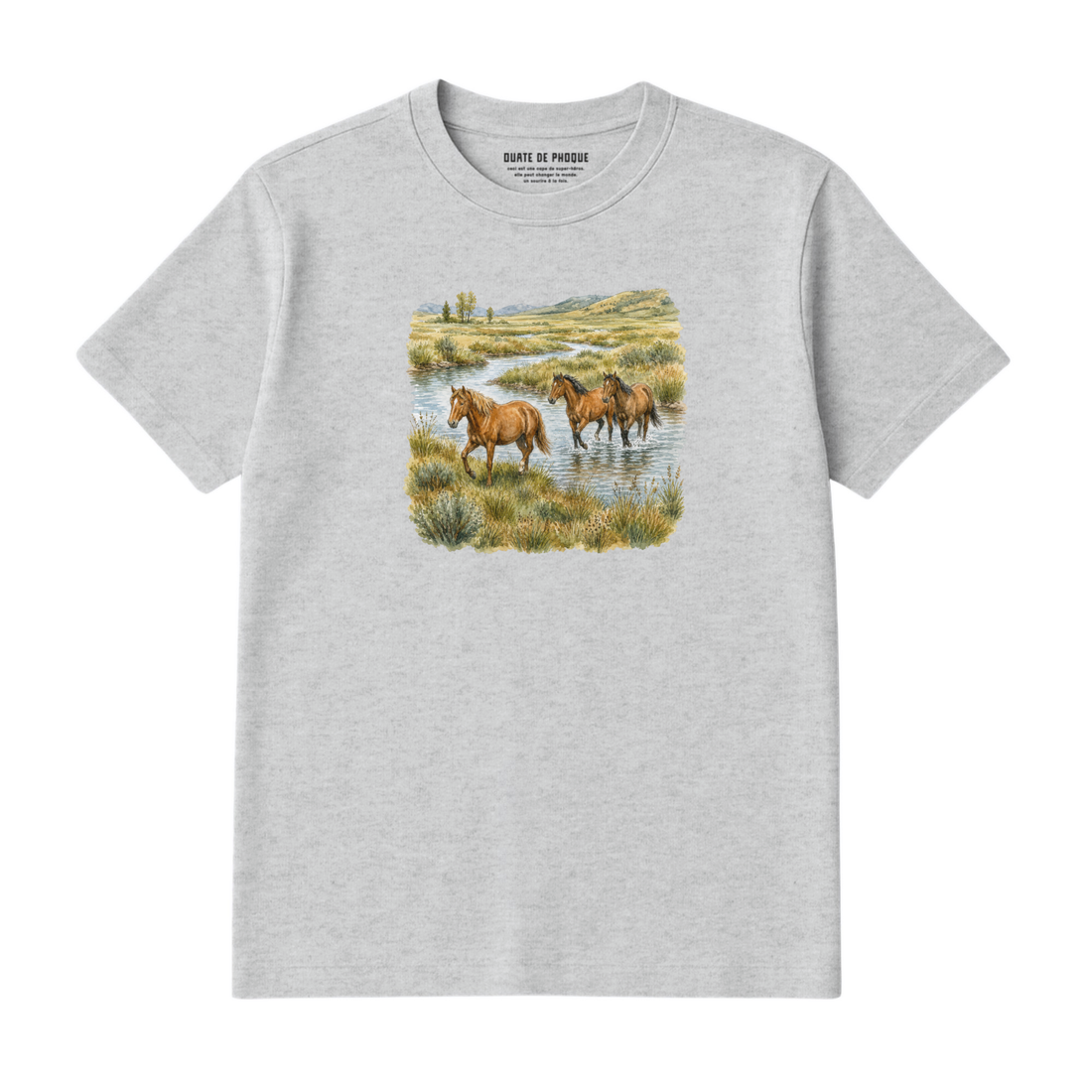 T-Shirt Chevaux Vintage