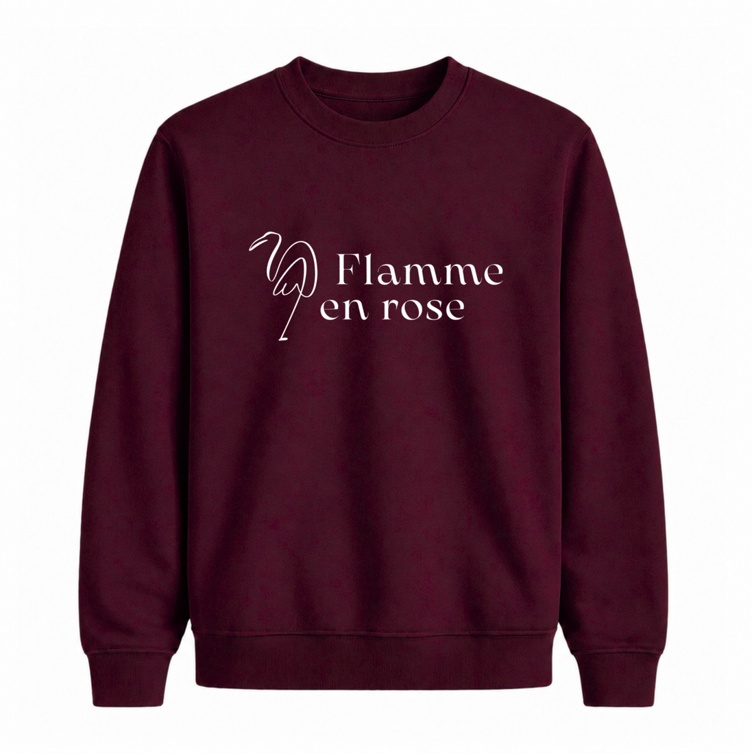 Sweatshirt Flamme En Rose