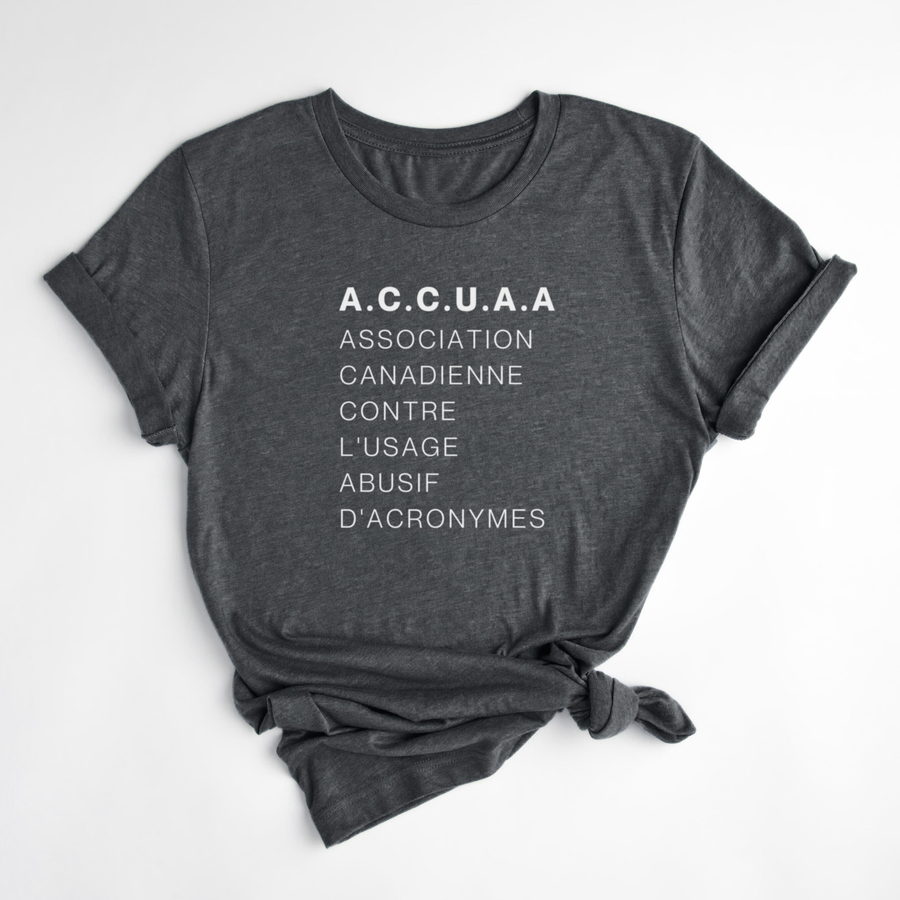 T-SHIRT ACRONYMES - CORBEAU