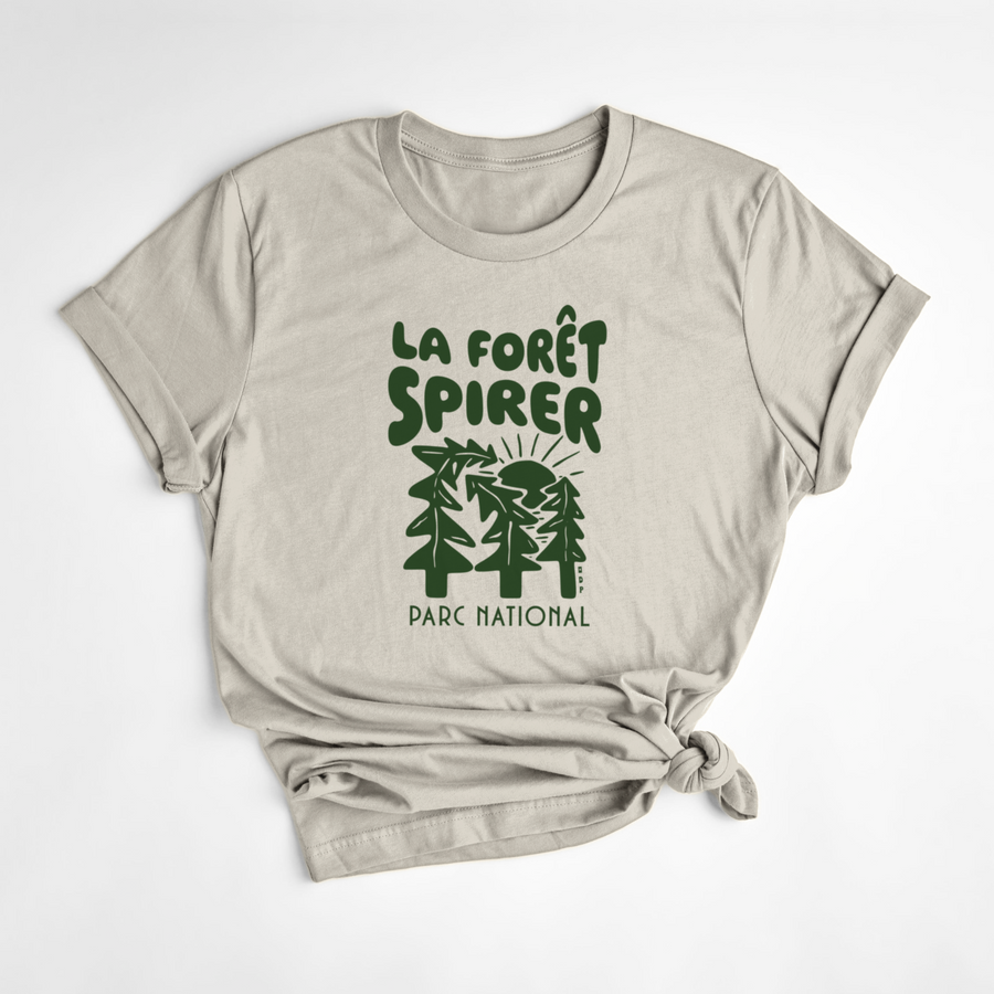 T-SHIRT FORÊT SPIRER - AMANDE