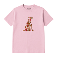 T-Shirt Chien De Fleurs