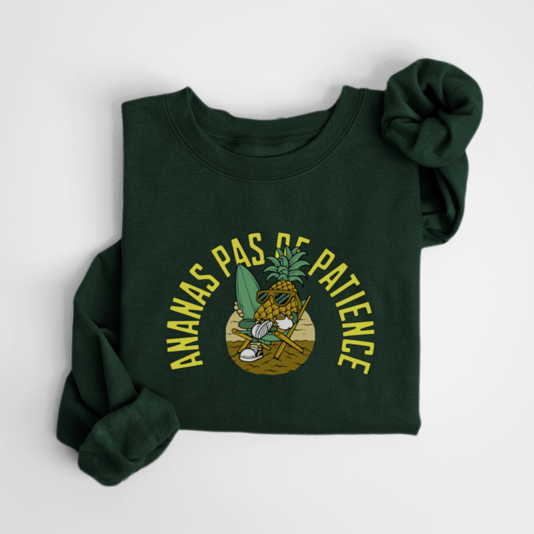 SWEATSHIRT ANANAS PATIENCE - FORÊT