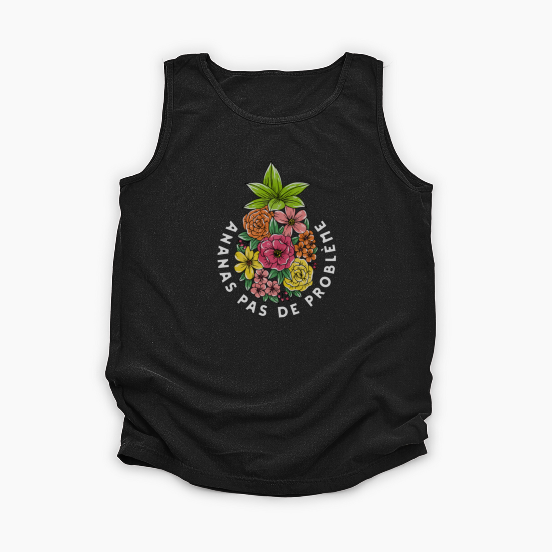 CAMISOLE ANANAS PROBLÈME - NOIRE