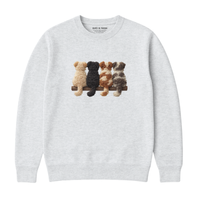 Sweatshirt Chiens De Dos Effet Patch