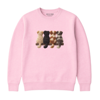 Sweatshirt Chiens De Dos Effet Patch