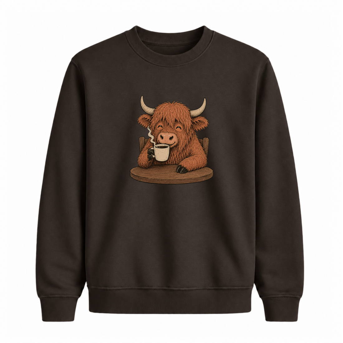 Sweatshirt Vache Café