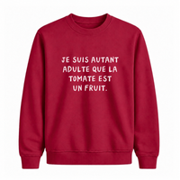 Sweatshirt Adulte Tomate