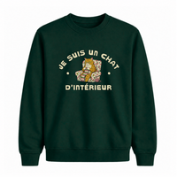 Sweatshirt Chat D'intérieur