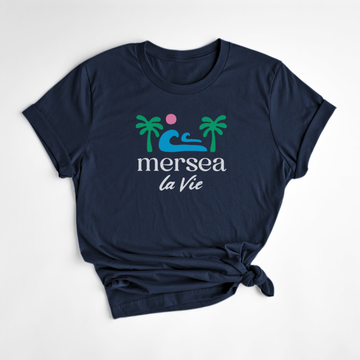 T-SHIRT MER SEA LA VIE - MARINE