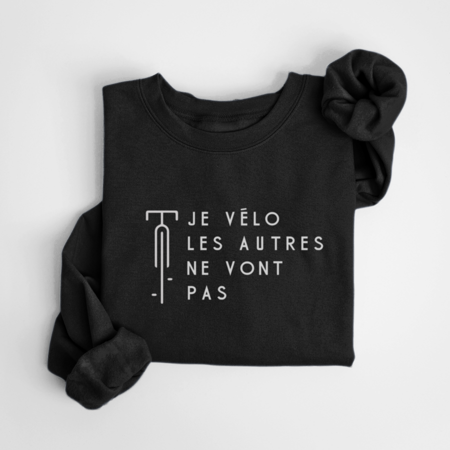 SWEATSHIRT VÉLO - NOIR