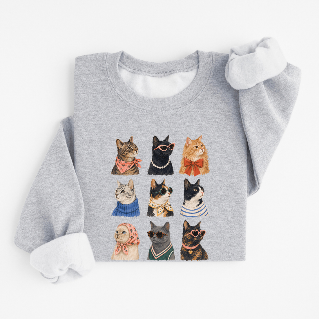 Sweatshirt Chats Stylés