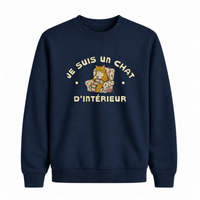Sweatshirt Chat D'intérieur