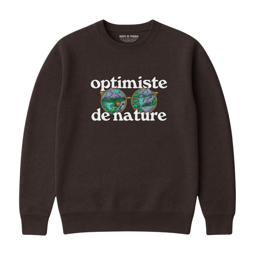 Sweatshirt Optimiste De Nature