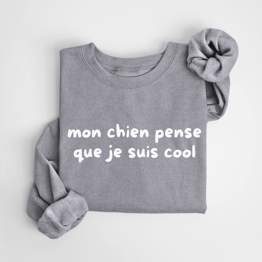 SWEATSHIRT CHIEN COOL