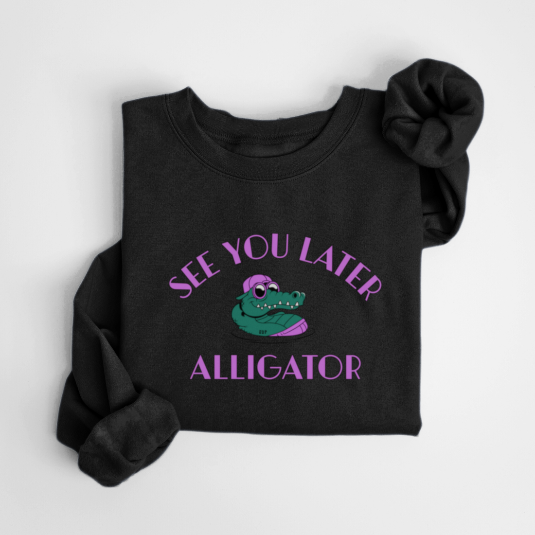 SWEATSHIRT ALLIGATOR - NOIR