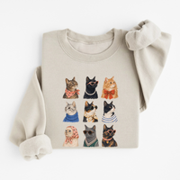 Sweatshirt Chats Stylés