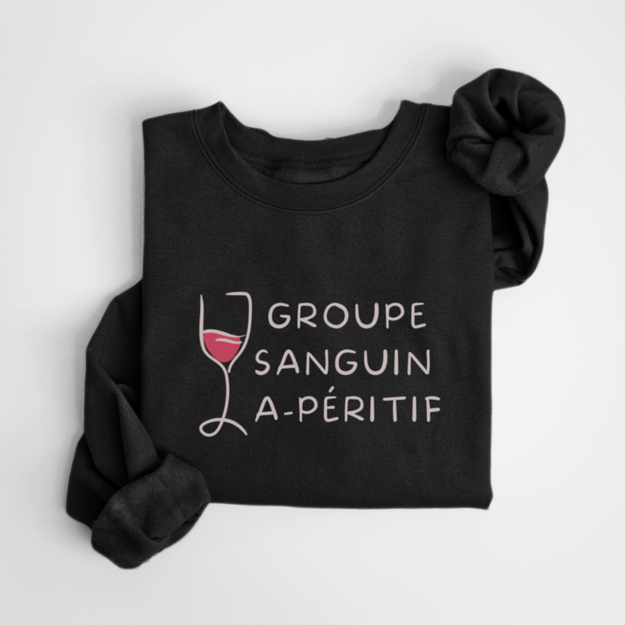 SWEATSHIRT APÉRITIF - NOIR