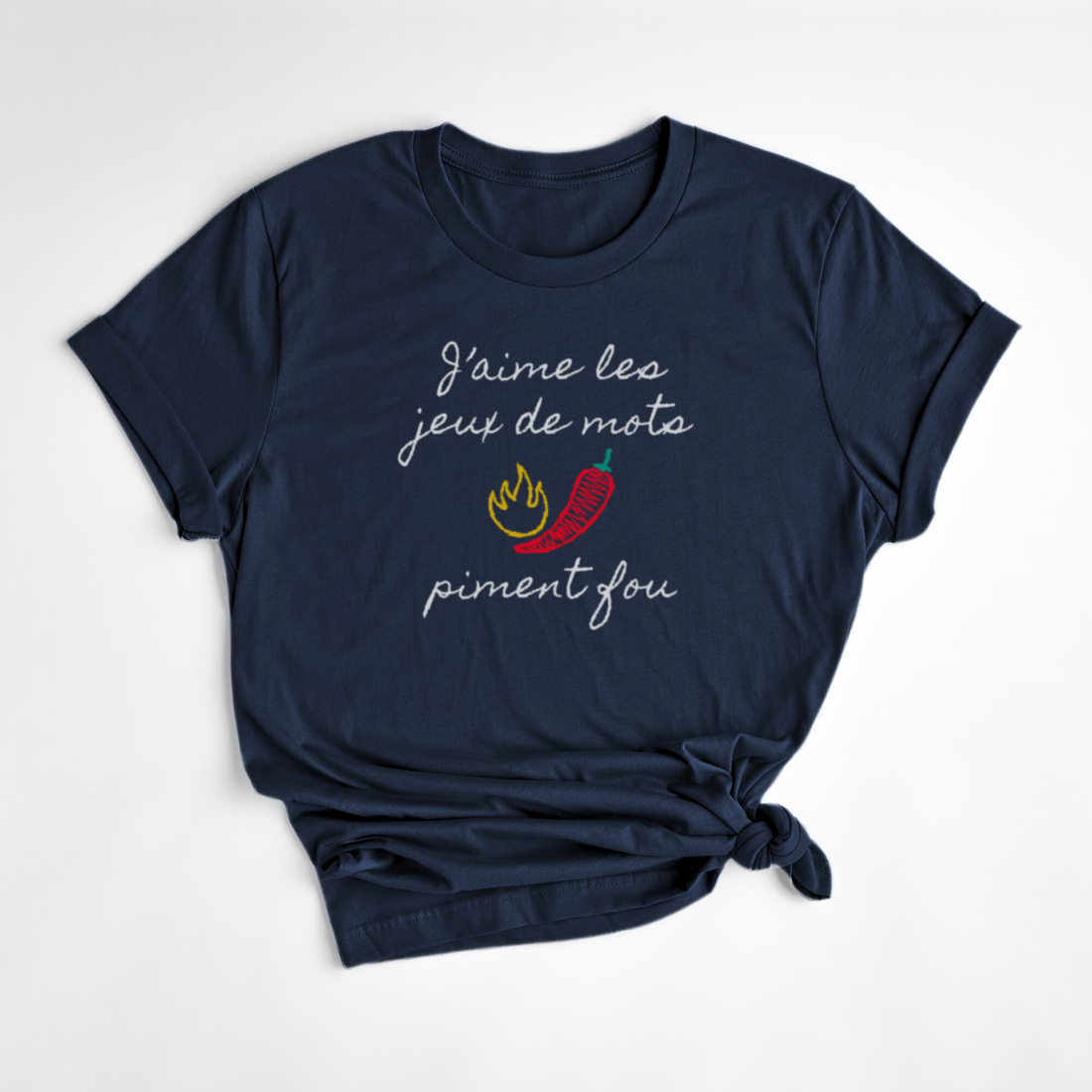 T-SHIRT PIMENT FOU - MARINE