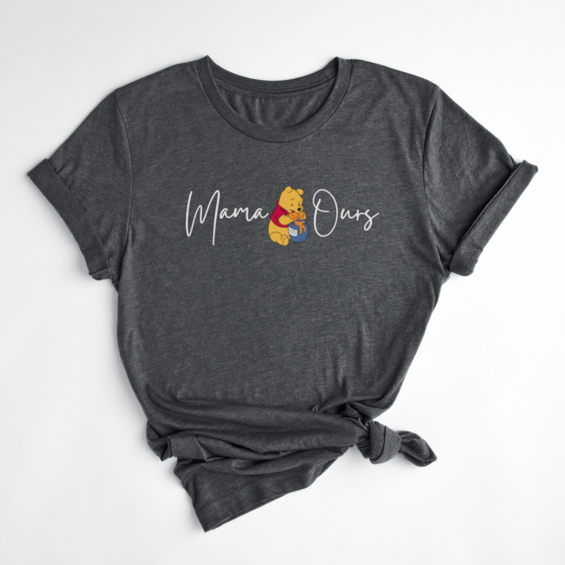 T-SHIRT MAMAN OURS - CORBEAU