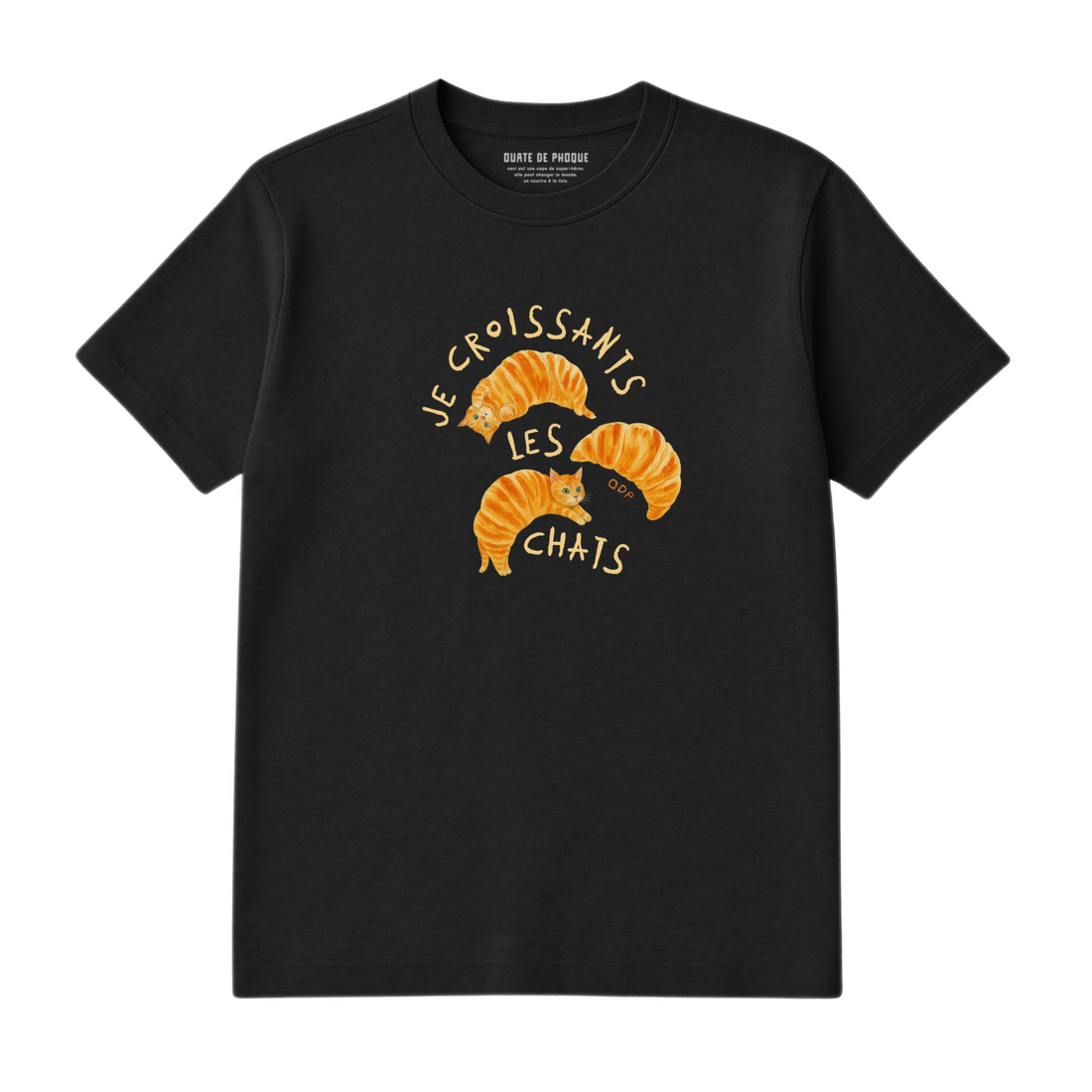 T-Shirt Croissants Chats