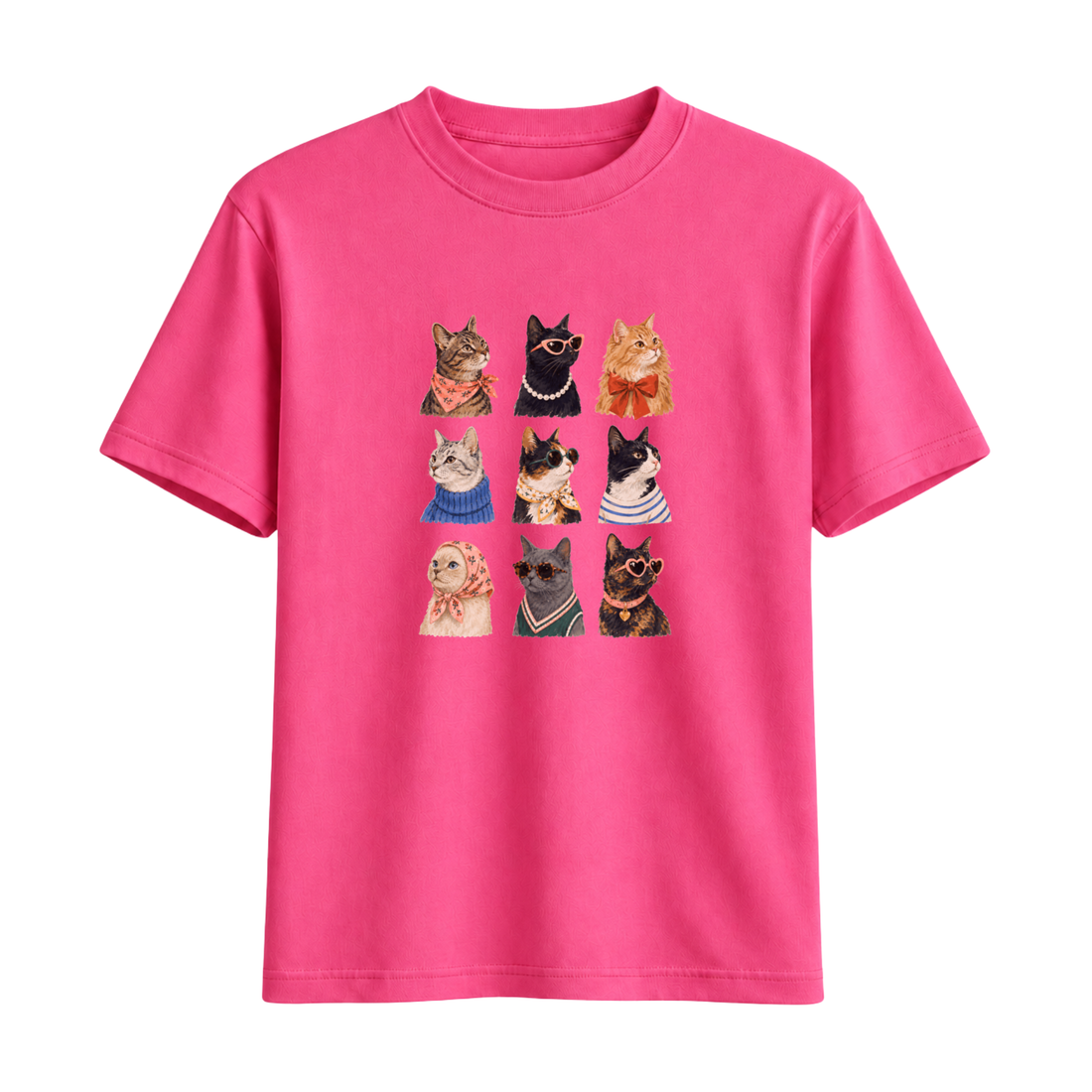 T-Shirt Chats Stylés