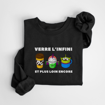 SWEATSHIRT VERRE L'INFINI - NOIR