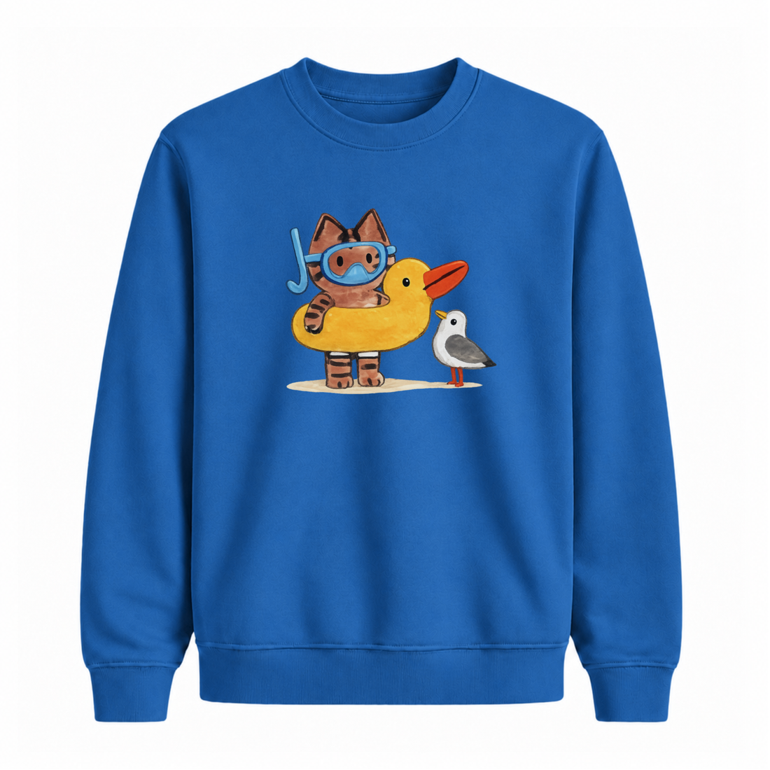 Sweatshirt Chat Baigneur