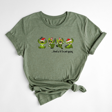 T-SHIRT STITCH GRINCH - OLIVE