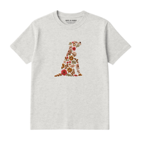 T-Shirt Chien De Fleurs